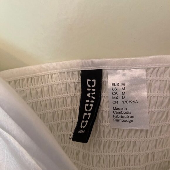 DIVIDED H&M - STRETCH SATIN-LIKE CAMISOLE w/ SHIRRED ELASTIC BACK - Picture 5 of 5